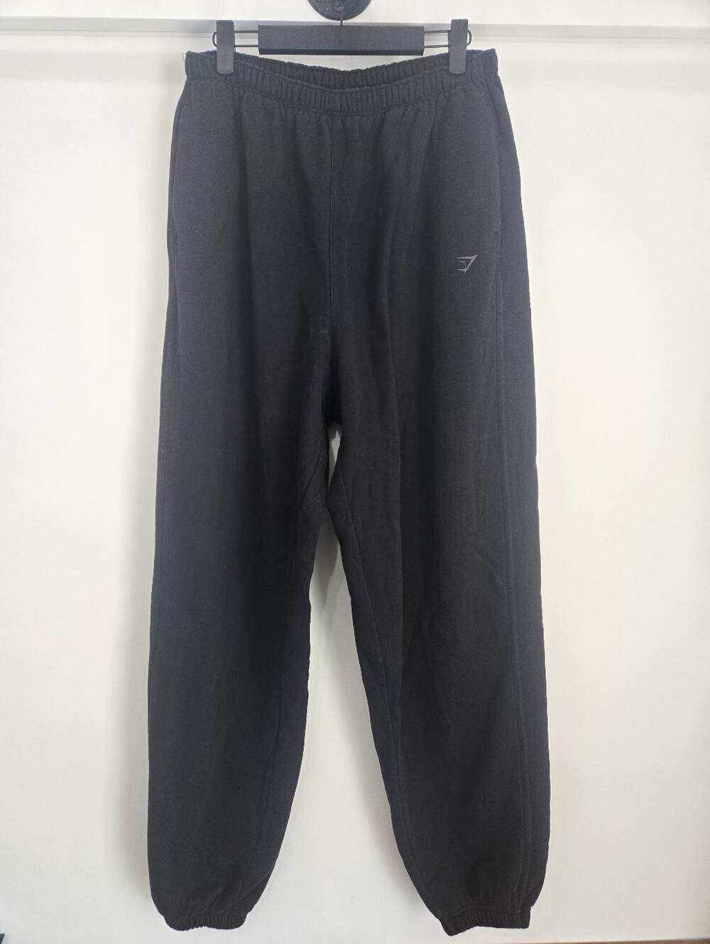 Gymshark Black Fleece Jogger Sweatpants Men's Medium Athletic Lounge Pants